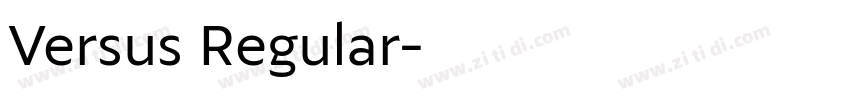 Versus Regular字体转换